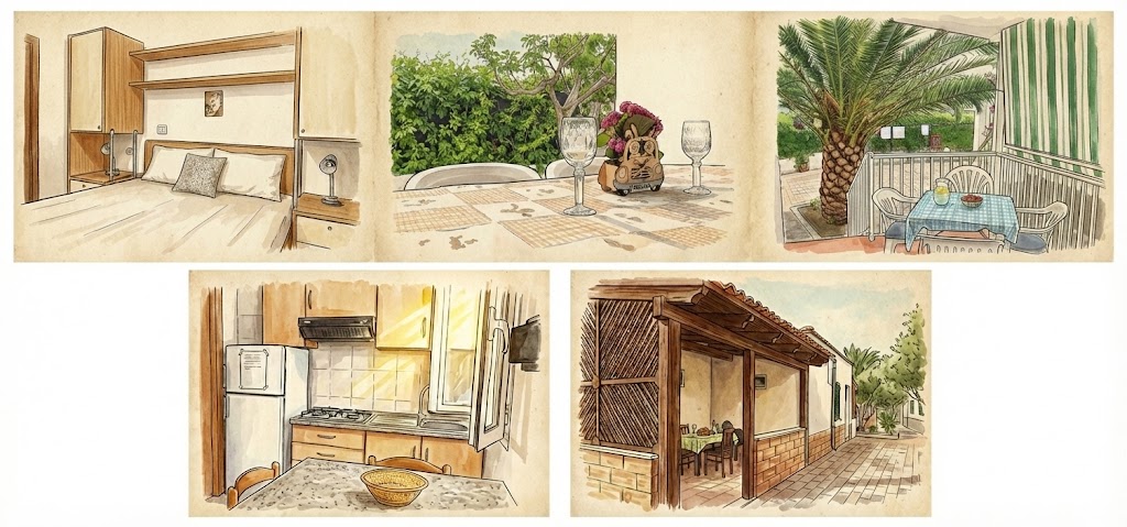 Appartamenti Selvamare Case Vacanze a Vieste con verande immerse nel verde, a pochi passi dal mare